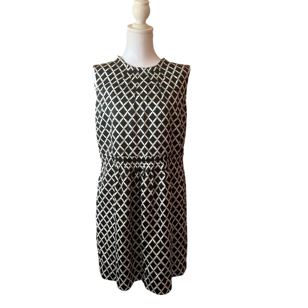 Tory Burch Black and White Silk Dress size 14